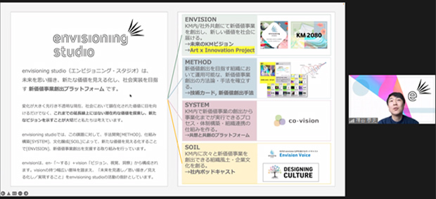 神谷氏の報告の様子