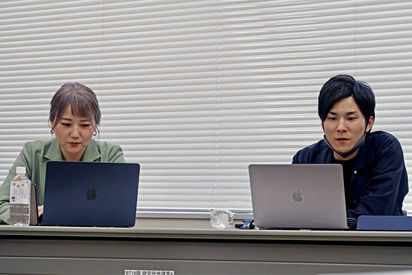 写真左より、丸本氏、徳田氏 写真左より、丸本氏、徳田氏